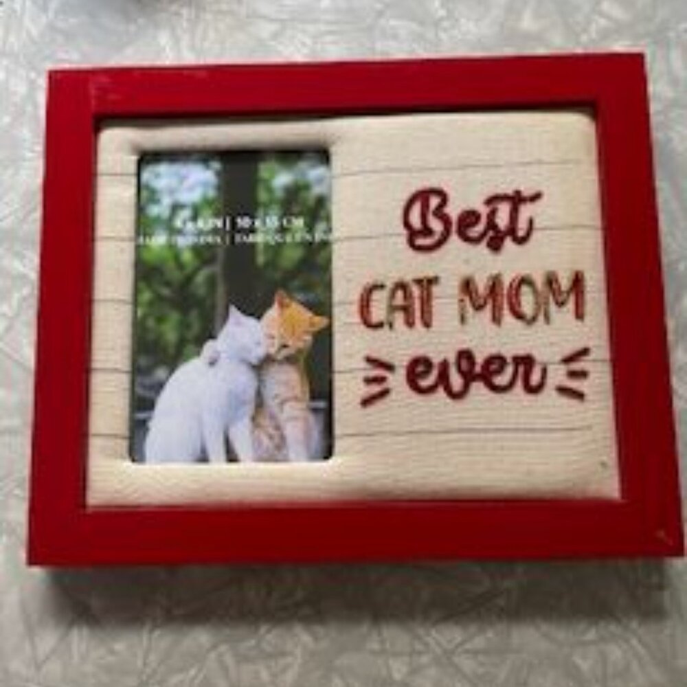 Best Cat Mom Ever Picture Frame NEW!